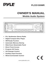 PYLE Audio PLCD19XMR User manual