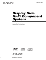 Sony DHC-AZ1D Operating instructions