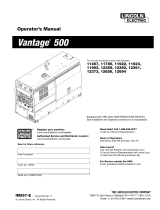 Lincoln Electric VANTAGE 500 Operating instructions