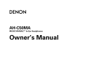 Denon AH-C50MA User guide