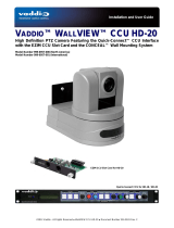 VADDIO Wallview CCU HD-20 HD-SD Installation and User Manual