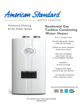 American Standard TCWH199S-AS Specification