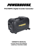 Powerhouse PH2700PRi Owner's manual