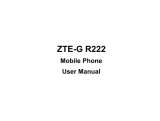 ZTE R222 User manual