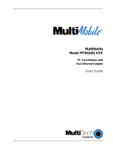 Multi-Tech Systems MT5634ZLX/FE User manual