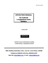 Miller JETLINE LWS_LWP_LWX_EXTERNAL SEAM WELDER Owner's manual