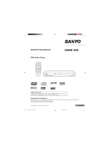 Sanyo DWM-400 User manual