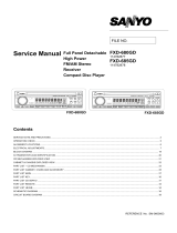 Sanyo FXD-685GD User manual