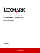 Lexmark Document Distributor User manual