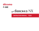 Docomo Arrows NX F-06E User manual