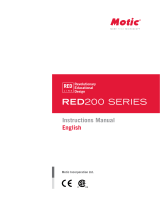 Motic RED200 Series User manual