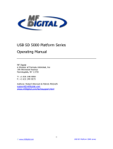MF DIGITAL USB 5000 Platform Series User manual
