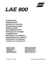 ESAB LAE 800 User manual