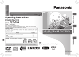 Panasonic DVDS54 Operating instructions