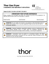 Thor GL165-N Installation And Operation Instruction Manual