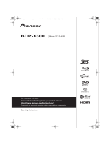 Pioneer BDP-X300 Operating instructions
