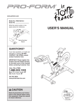 Pro-Form LE TOUR DE FRANCE User manual