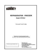 Summit CP972SS Owner's manual