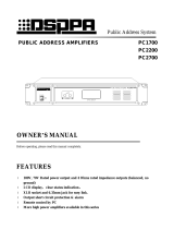 DSPPA PC2200 Owner's manual