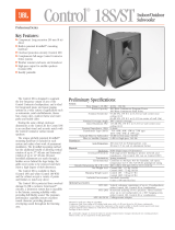 JBL Professional 18S/ST User manual