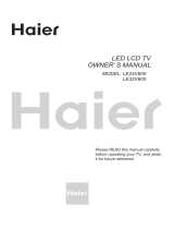 Haier LE46V600 User manual