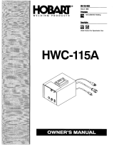 Miller HWC-115A Owner's manual