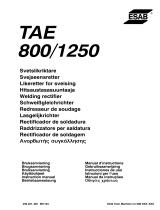 ESAB TAE 800 / TAE 1250 User manual