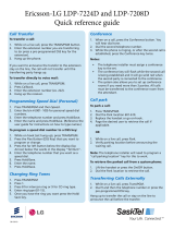 LG-Ericsson LDP-7224D Quick Reference Manual