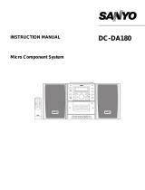 Sanyo DC-DA180 User manual