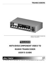 Altinex HDTV/DVD/Component Video to RGBHV Transcoder TR6102HD User manual