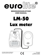EuroLite LM-50 Luxmeter User manual
