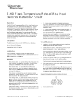 EDWARDS E-HD Fixed-Temperature-Rate-of-Rise Heat Detector Installation guide