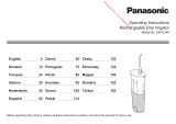 Panasonic PANASONIC Douche Buccale EW-DJ40-W503 Owner's manual