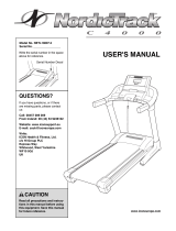 NordicTrack C4000 NETL19807.1 User manual