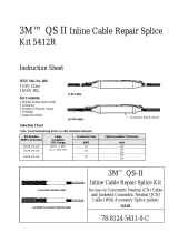 3M QS-II Molded Rubber Splice Kit 5412R-CIR-4/0, CN and JCN Cable, 15 kV, 4/0 AWG, Cable Ins. OD 0.87-1.06 in (22,1-26,8 mm), 1/case Operating instructions