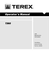 Terex T360 User manual