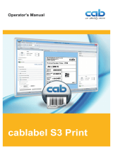 CAB cablabel S3 Operating instructions