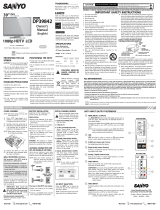 Sanyo DP50842 Owner's manual
