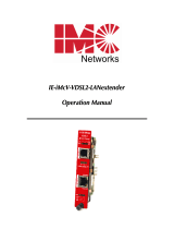 IMC Networks IE-iMcV-VDSL2-LANextender User manual