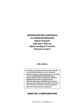 Anritsu MS2692A Operating instructions