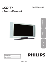 Philips 26TA1000 User manual