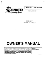 Miller ESS-2500 Owner's manual