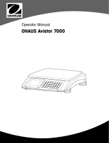 Ohaus Aviator 7000 User manual