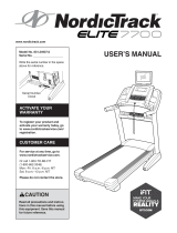 NordicTrack Elite 7700 User manual