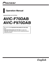 Pioneer AVIC-F70DAB User manual