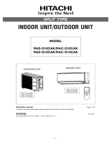 Hitachi RAC-S10CAK User manual