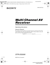 Sony STR-DG500 User manual