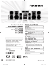 Panasonic SCVK750 Owner's manual