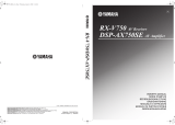 Yamaha DSP-AX750SE User manual