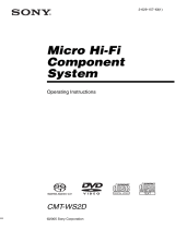 Sony CMT-WS2D Owner's manual
